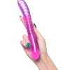 Çift Taraflı Jel Dildo Frica, TPE, mor, 23 cm 9