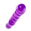 Çift taraflı Jel Dildo Tanza, TPE, mor, 27,5 cm 8