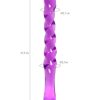 Çift taraflı Jel Dildo Tanza, TPE, mor, 27,5 cm 9
