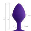 Diamond Heart Anal Plug Mor 8 cm 9