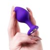 Diamond Heart Anal Plug Mor 8 cm 10