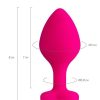 Diamond Heart Anal Plug Pembe 8 cm 9