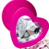 Diamond Heart Anal Plug Pembe 8 cm 10