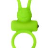 Flik Titreşimli Penis Halkası Yeşil 9,1 cm 7