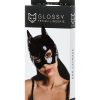 Glossy ANN Deri Kedi Maskesi siyah 10
