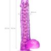 Kıkırdaklı Jel Dildo Celiam, TPE, mor, 20,5 cm 10