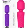 Mini Toy Wand Massager Şarjlı Vibratör - Pembe 4