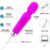 Mini Toy Wand Massager Şarjlı Vibratör - Pembe 5