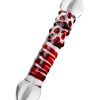 Sexus Çift Taraflı Cam Dildo 21 cm 7