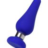 Slassic Anal Plug Boyut M Mavi 11,5 cm 3,7 cm 6
