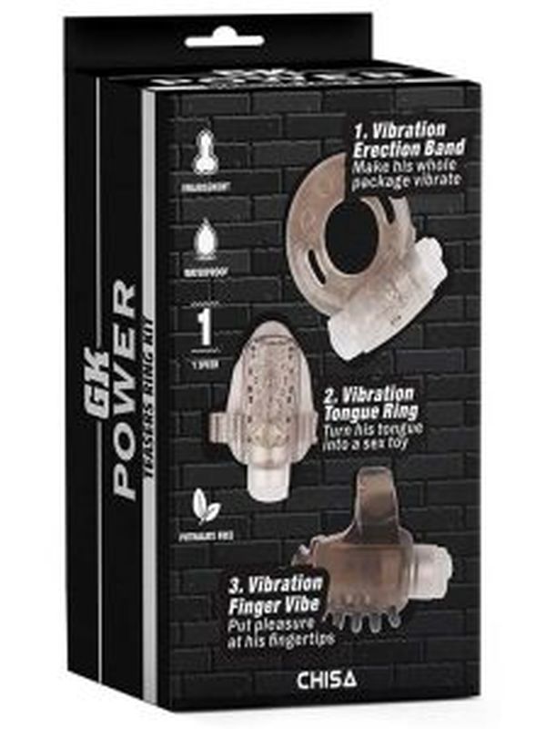 Chisa GK Power Teasers Titreşimli Halka Seti - Gri 2