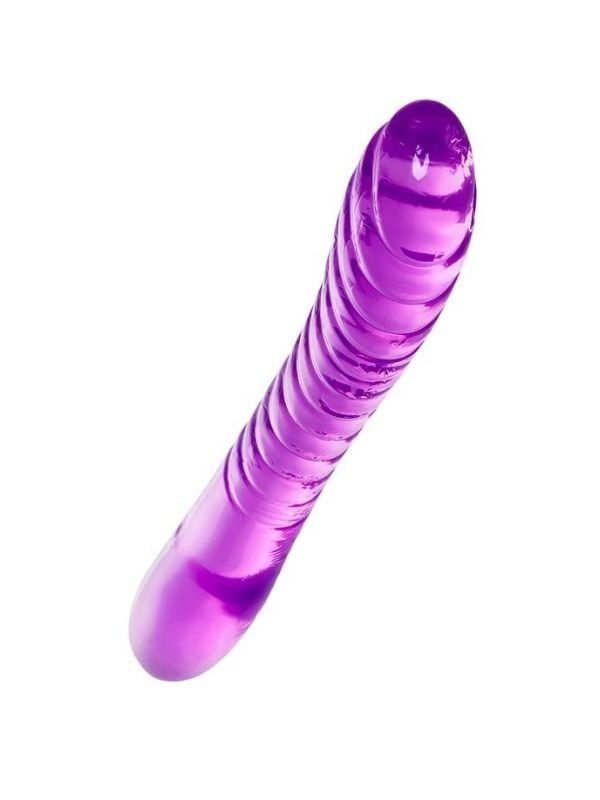 Çift Taraflı Jel Dildo Frica, TPE, mor, 23 cm 2