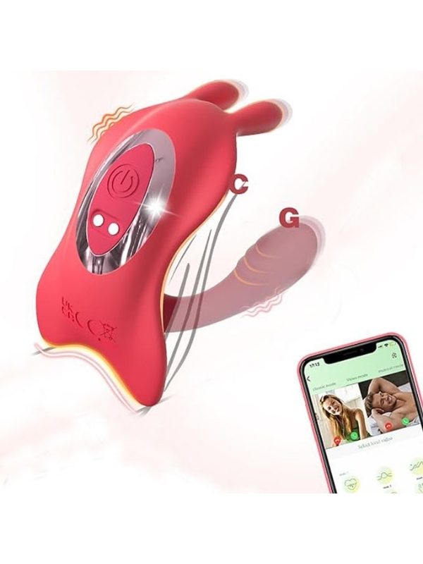 Çiftler İçin Akıllı Titreşimli G-Spot ve Klitoris Uyarıcı Vibratör – Uygulama Kontrollü, Su Geçirmez, Çift Motorlu 1