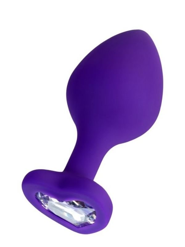 Diamond Heart Anal Plug Mor 8 cm 1