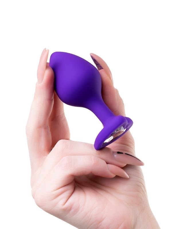 Diamond Heart Anal Plug Mor 8 cm 5