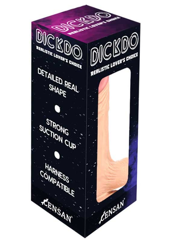 Dickdo Gerçekçi Testisli Dildo Penis 19cm model2 2