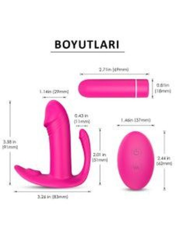 Didi G-Noktası ve Klitoris Emiş Özellikli Kumandalı Vibratör 5