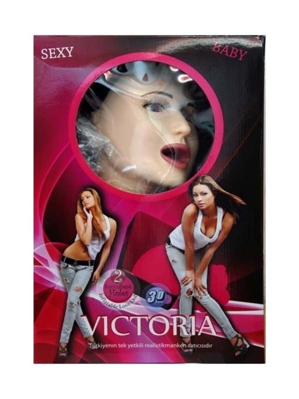 Esmer Victoria Büyük Boy Titreşimli Sesli Realistik Şişme Kadın 1