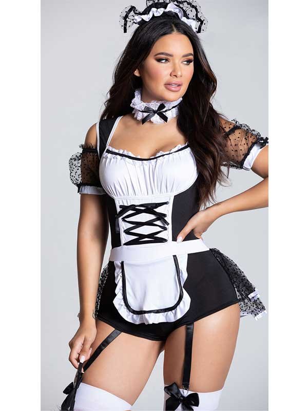 Fantezi Hizmetçi Kostümü M 2