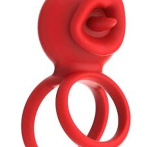 G-Noktası Uyarımlı Dönen (swing) Haraketli Dilli Titreşimli Penis Halkası – Çift Yönlü Zevk