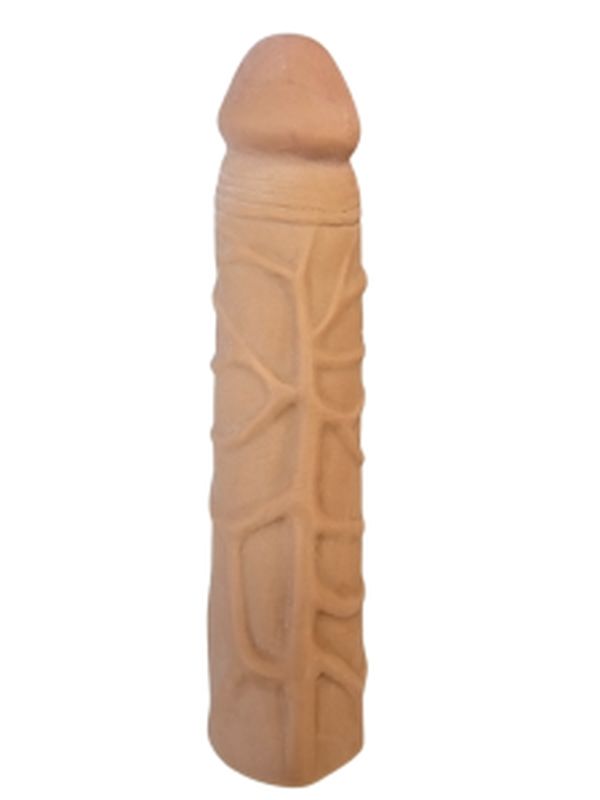 Gerçekçi Melez Penis Kılıfı Et Dokusunda 17 cm 1