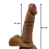 Gerçekçi Testisli Melez Dildo 18 cm 7