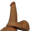 Gerçekçi Testisli Melez Dildo 18 cm 9