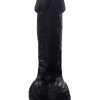 Gerçekçi Testisli Siyah Dildo 19 cm 8