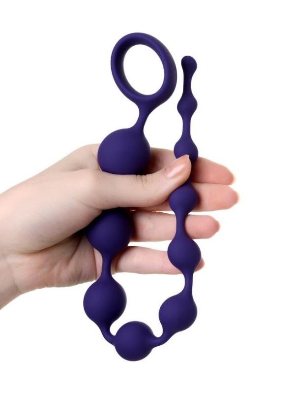 Grape anal Zinciri silikon mor 35 cm 2