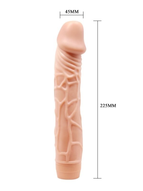 Güçlü Titreşimli 22,5 cm Realistik Vibratör 3