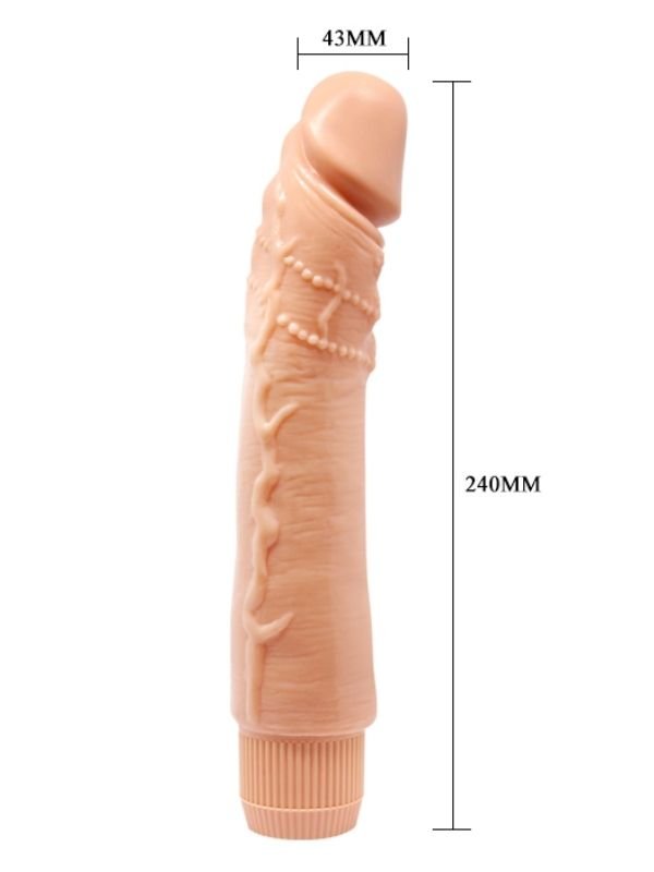 Güçlü Titreşimli 24 cm Realistik Vibratör 4