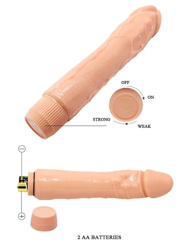 Güçlü Titreşimli 24 cm Realistik Vibratör 5
