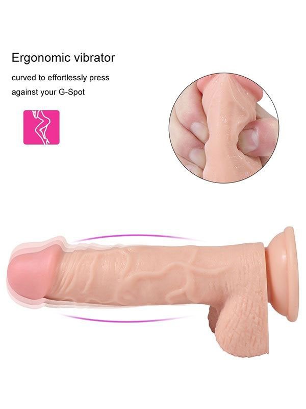 Hans Gerçekçi Vanztuzlu Realistik Şarjlı Uzaktan Kumandalı Dildo 21 cm 4