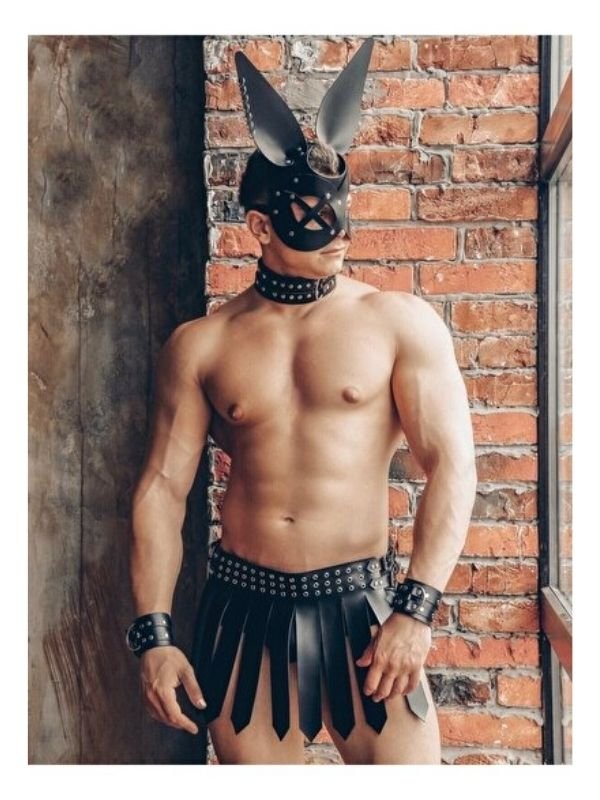 Harness Maskeli Erkek Fantezi Aksesuar 1