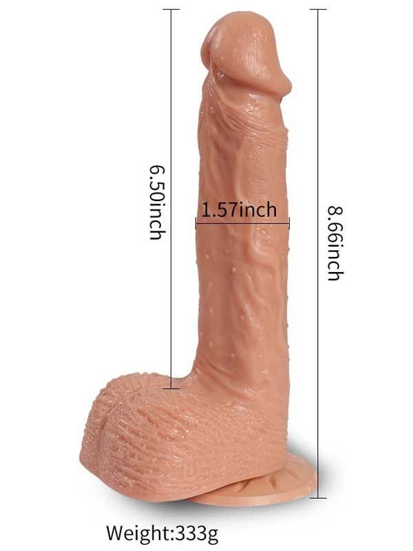 Hill İleri Geri Hareketli Şarjlı Titreşimli Gerçekçi Dildo 21 cm 2