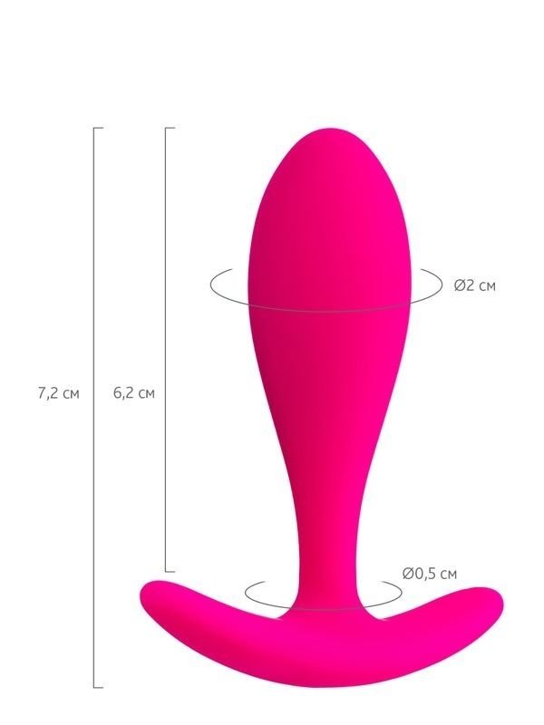 Hub Anal Plug Pembe 7,2 cm 4