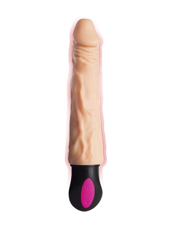 Isıtmalı Realistik Vibratörü TPE Ten 25 cm 2