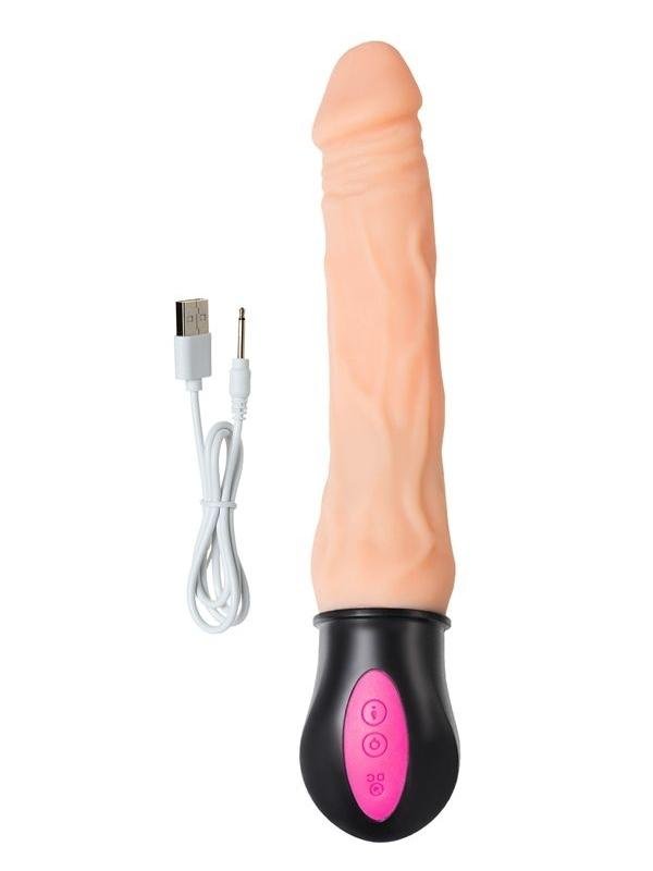 Isıtmalı Realistik Vibratörü TPE Ten 25 cm 3