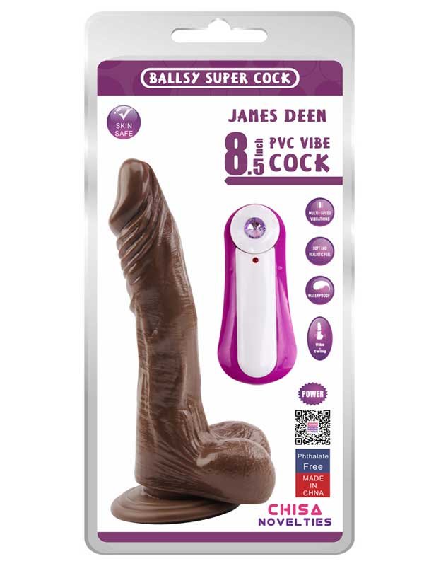 James Deen Swing Hareketli 21.5cm Zenci Vibratör 2