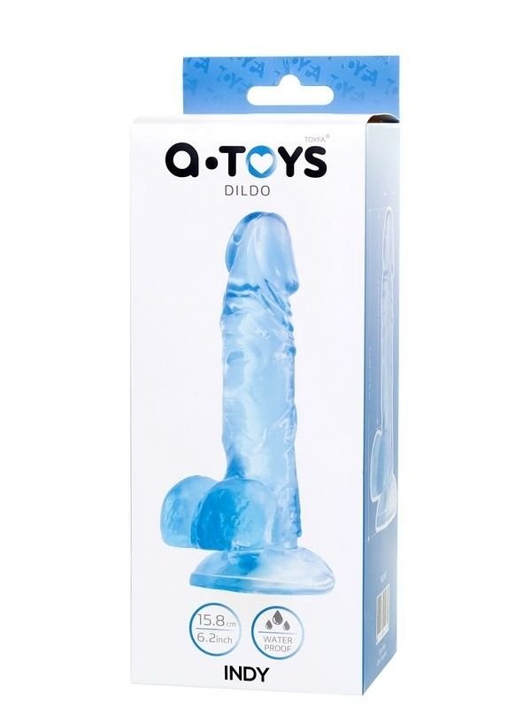 Jel Dildo Mavi 15,8 cm 3