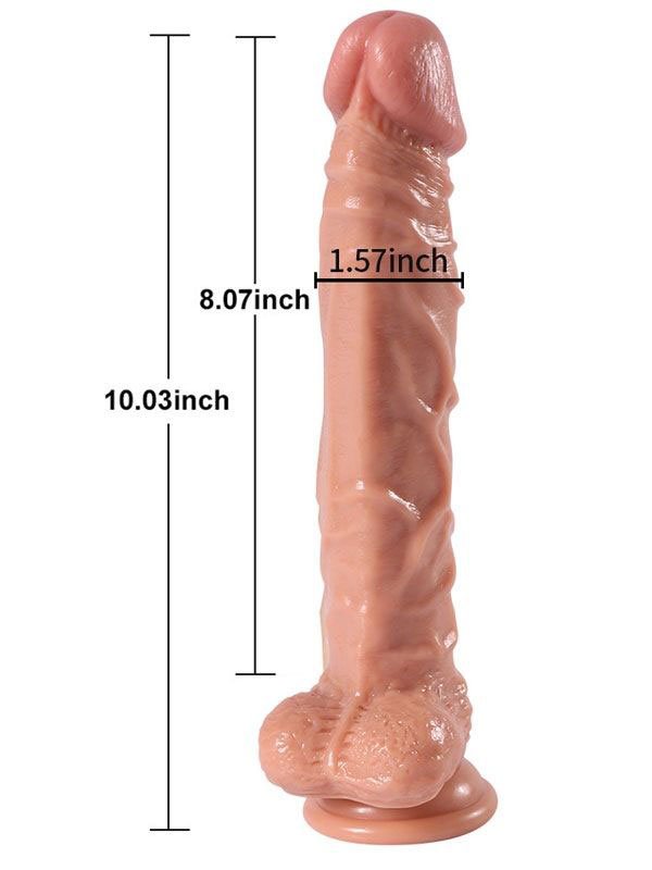 Jihad Knight Uzaktan Kumandalı Şarjlı Realistik Penis Döner Başlı 25.5 cm 2