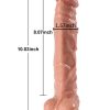 Jihad Knight Uzaktan Kumandalı Şarjlı Realistik Penis Döner Başlı 25.5 cm 7