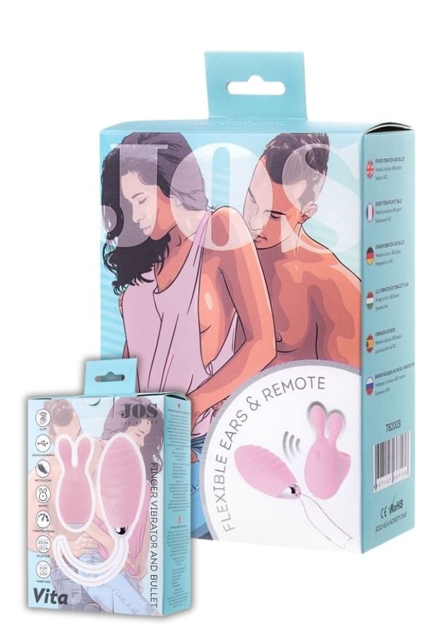 Jos Vita Titreşimli Vajınal Set Pembe 8,5 ve 8 cm Vibratör 5