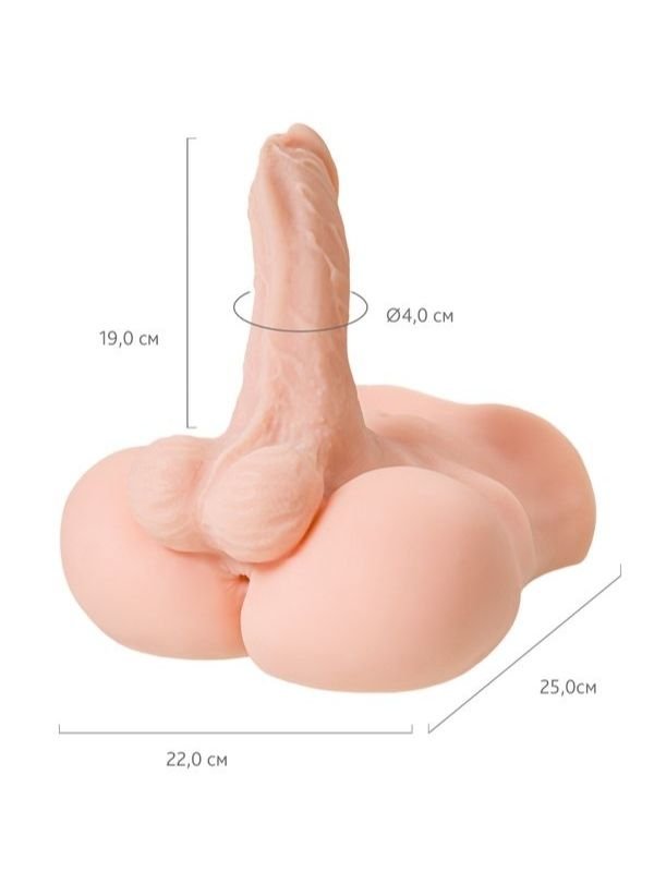 Juicy Pussy Penis Masturbator TPE Ten 25 cm 19 cm Dildo 2