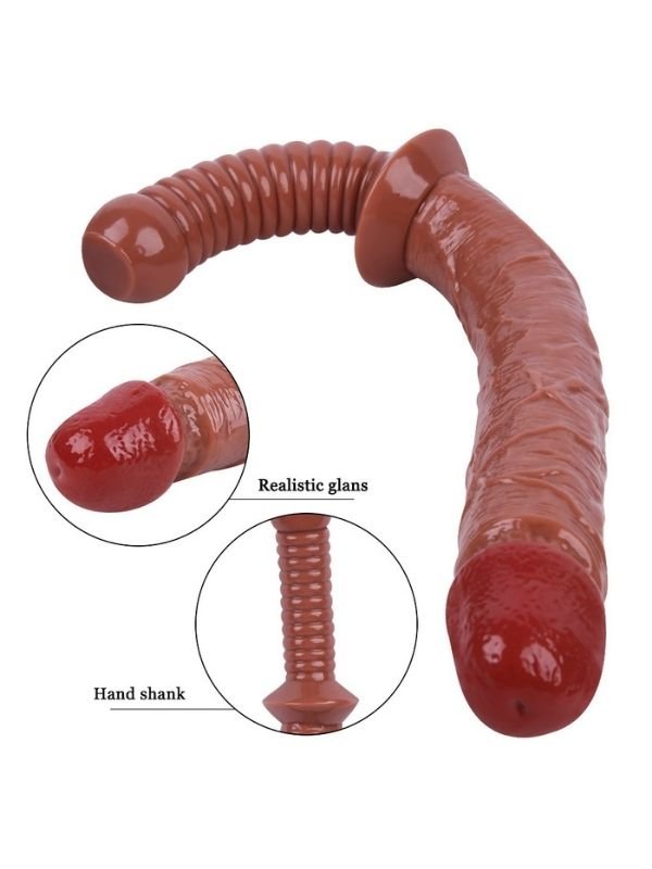 KahveRengi 38 cm Jop Dildo 3