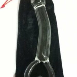 Kalp Detaylı Cam Dildo