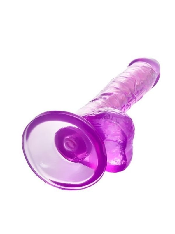 Kıkırdaklı Jel Dildo Celiam, TPE, mor, 20,5 cm 3