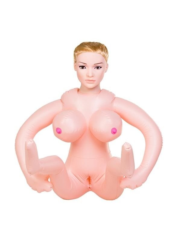 Liliana Gerçekçi Kafa Şişme Bebek Sarışın İki Delikli 3