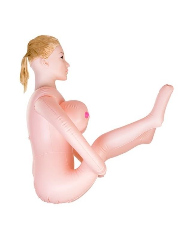 Liliana Gerçekçi Kafa Şişme Bebek Sarışın İki Delikli 4