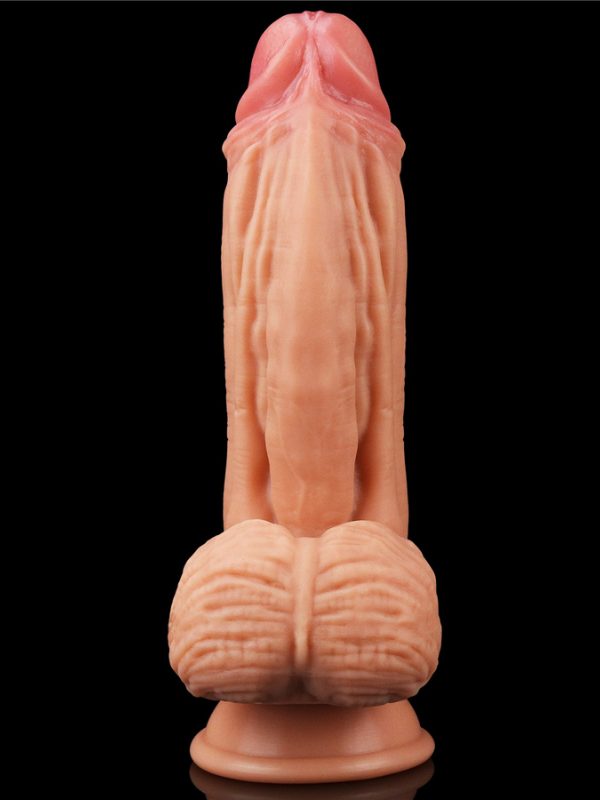 Lovetoy 10 İnç Dual layered Platinum Silicone Cock - Flesh 2